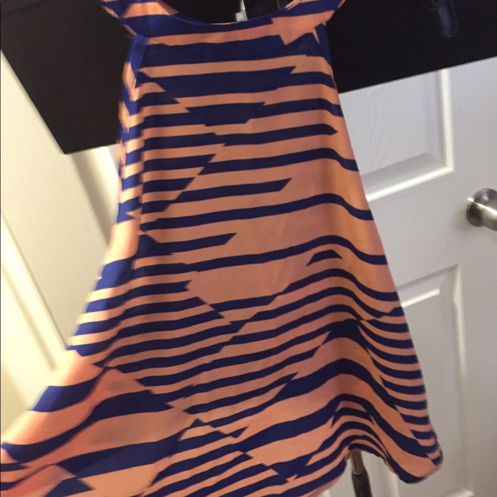 Striped, high-low top